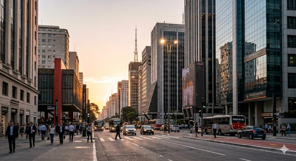 Avenida Paulista em São Paulo, região de atendimento do escritório